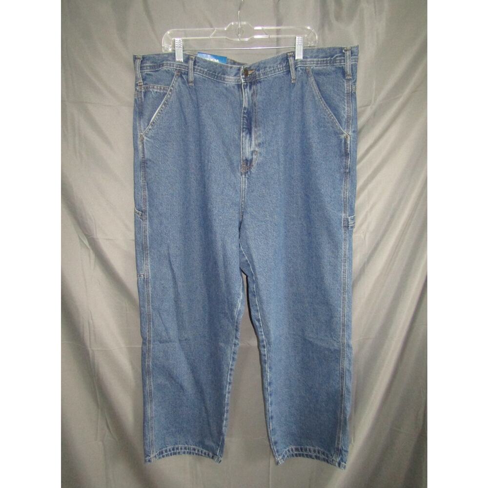 RW Rugged Wear Men's 42x30 Carpenter Jeans Loose Fit Heavyweight Denim‎ Workwear